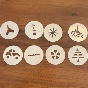 Hamilton Beach Super Shooter 80000 Cookie Press Replacement Parts Discs Lot of 8